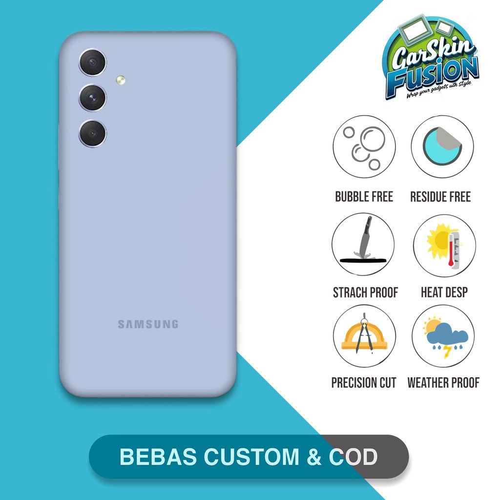 Garskin Skin Samsung A54 5G signature color Anti-Scratch Protector Case | By Fusion Code - Smj