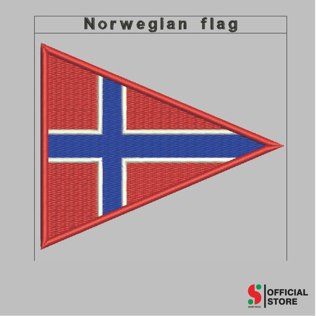 SPORT-180 TRIANGLE NORWEGIA LOGO PATCH/FLAG PATCH
