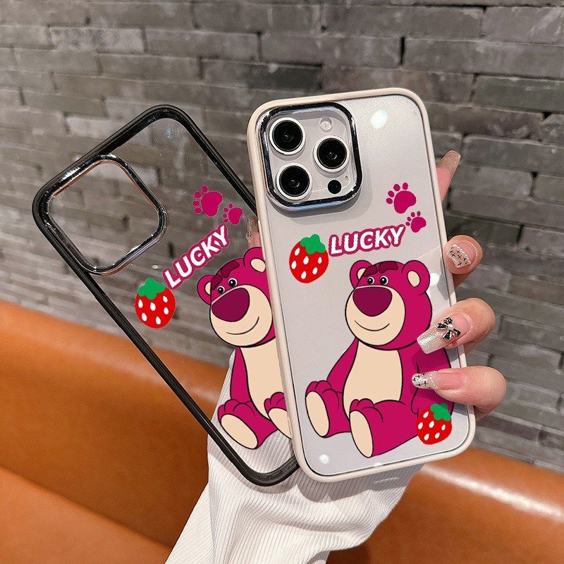 หรูหราสตรอเบอร์รี่หมีแฟนซีกรณีVivo Y21D Z10R 5G Y28 Y400 Y19S Pro V50 Y29 5G V60 Lite Y12S Y03 Y100 