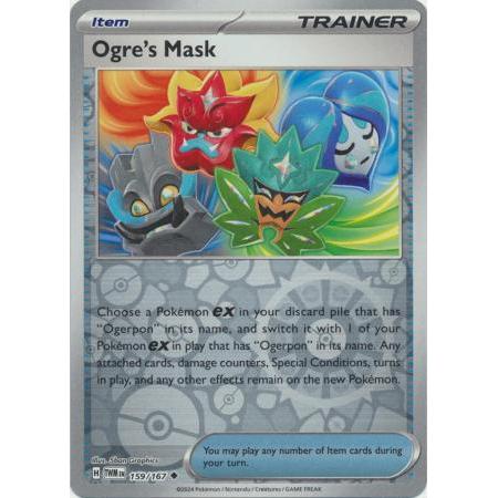 Pokemon Ogres Mask Card - 159/167 - Uncommon Reverse Holo