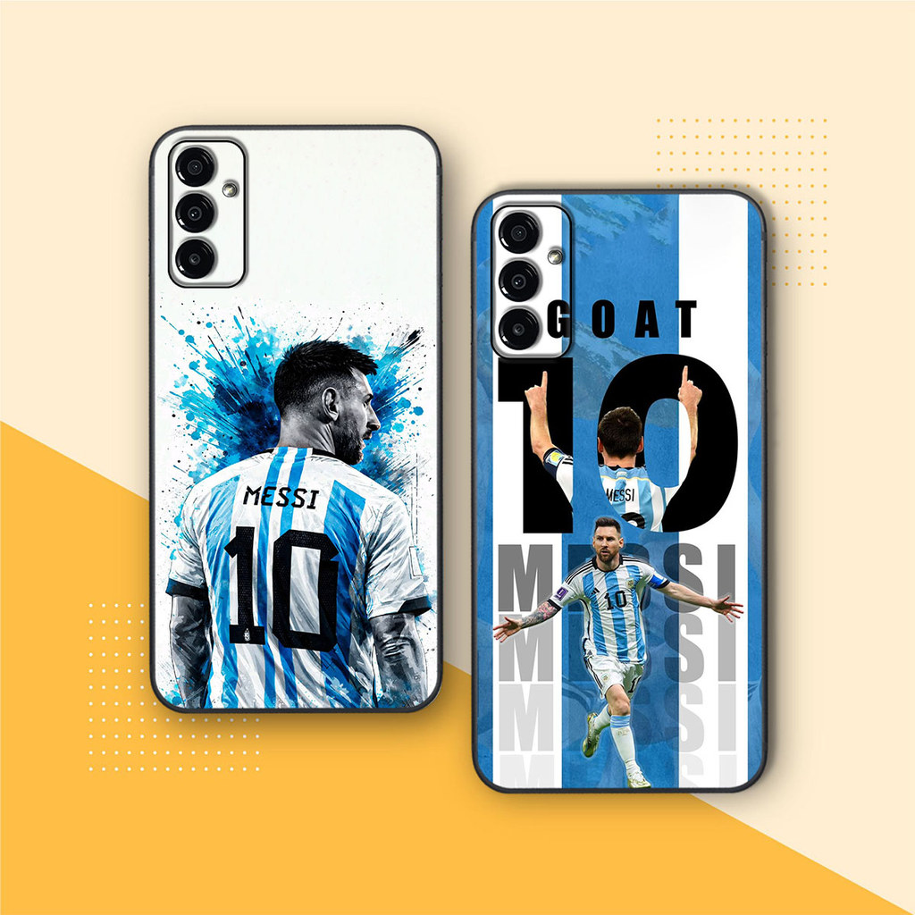 เคส Samsung M52 5G สวยมาก พร้อมภาพ Messi Ronaldo