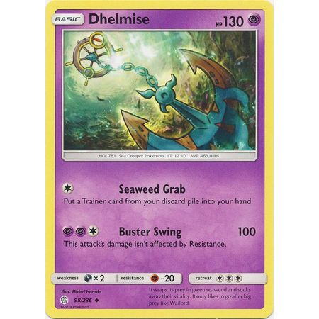 การ์ด Pokemon Dhelmise - 98/236 - Uncommon