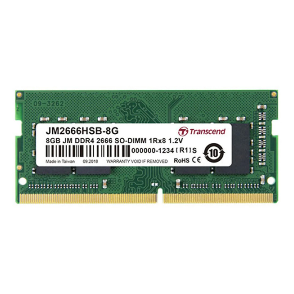 8GB (8GBx1) DDR4 2666MHz SO-DIMM RAM (หน่วยความจำ) TRANSCEND JM2666HSB-8G <>