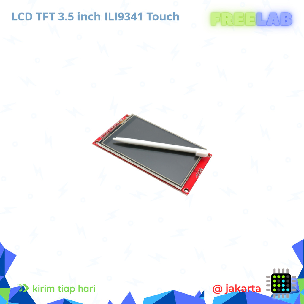 โมดูลสีแสดงผล TFT SPI ขนาด 3.5 นิ้ว ILI9341 หน้าจอสัมผัส + สไตลัส - สัมผัส