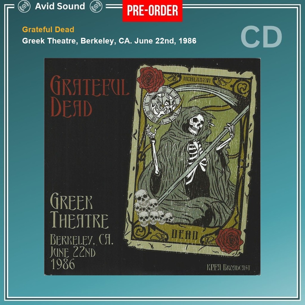 Pre-Order CD แผ่นซีดี Grateful Dead Greek Theatre, Berkeley, CA. June 22nd, 1986 ใหม่ ซีล Grateful D