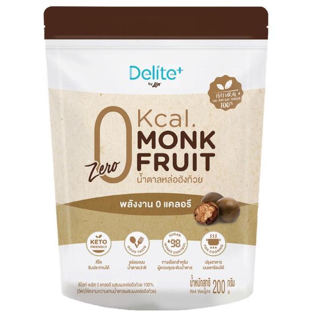 👒 ดีไลท์พลัสอีริทริทอลผสมหล่อฮังก้วย 200กรัม 🎡 SKU 8859296301351 🛶 Delite Plus Erythritol with Monk 