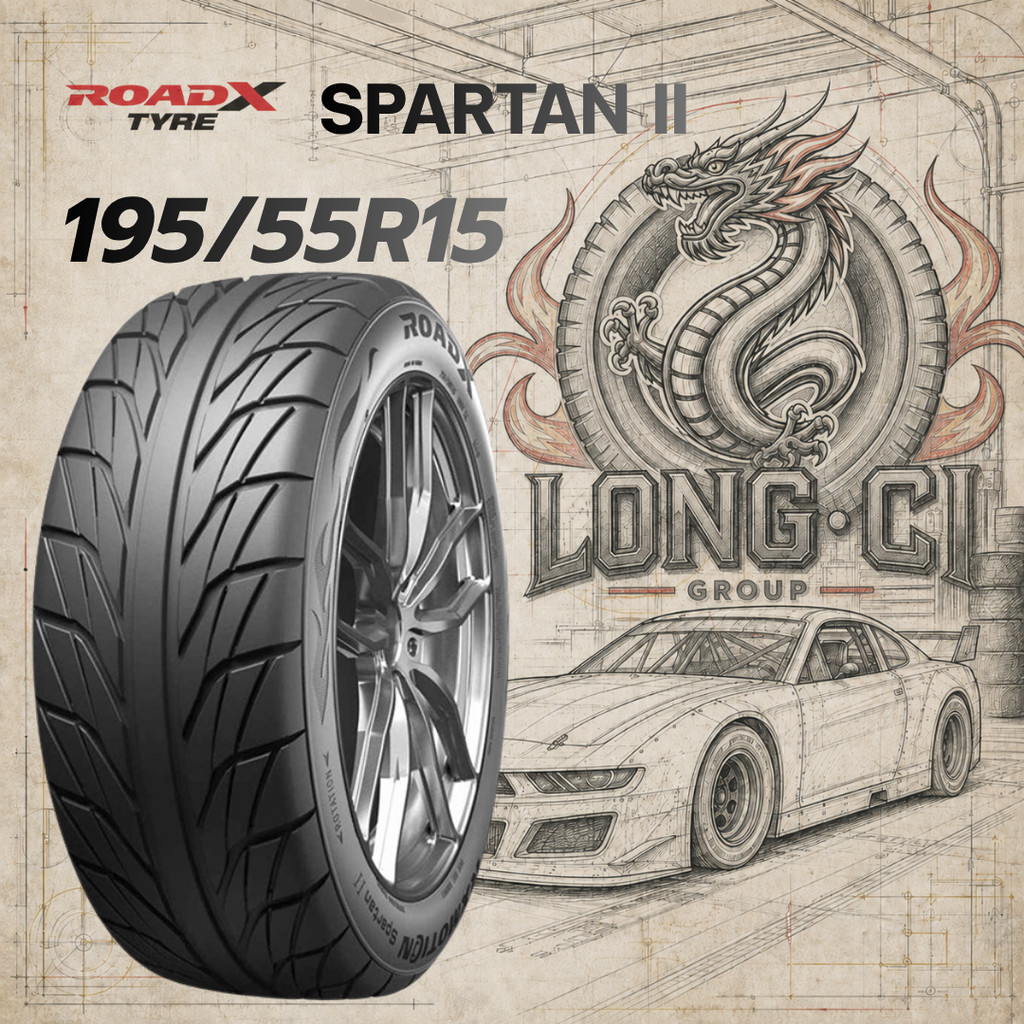 ยาง 195/55R15 ROADX รุ่น SPARTAN II ราคาต่อเส้น ปี 2026