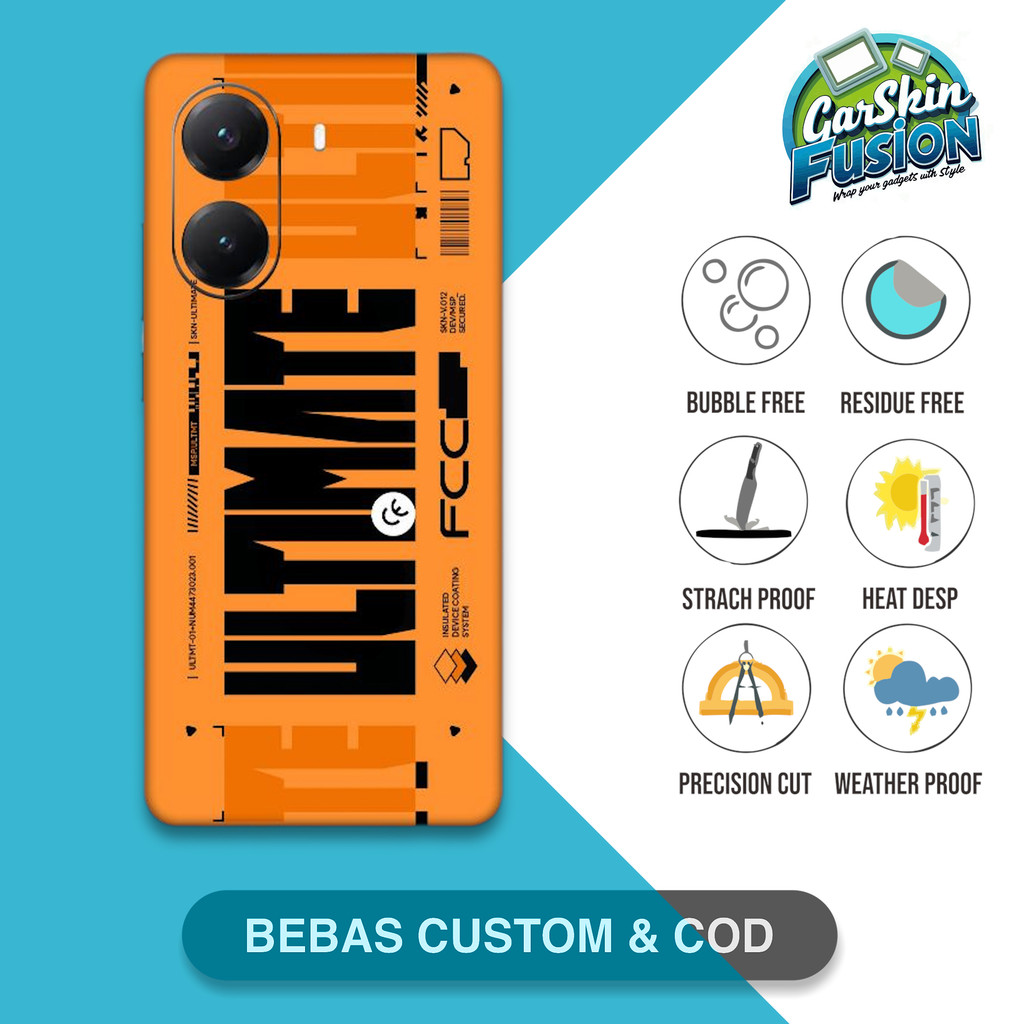 Garskin Skin Poco X7 Pro 5G Ultimate เคสป้องกันรอยขีดข่วน | By Fusion Code - Kpt