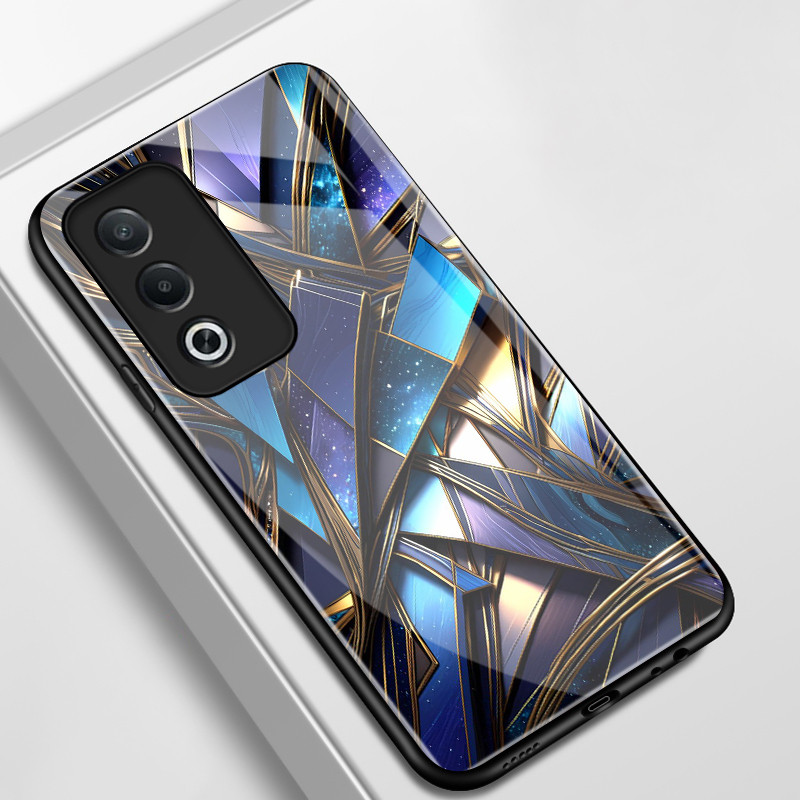 เคสสำหรับ OPPO A3 Pro 5G A80 5G เคสโทรศัพท์รูปเพชรเปลือกแก้วกันกระแทก