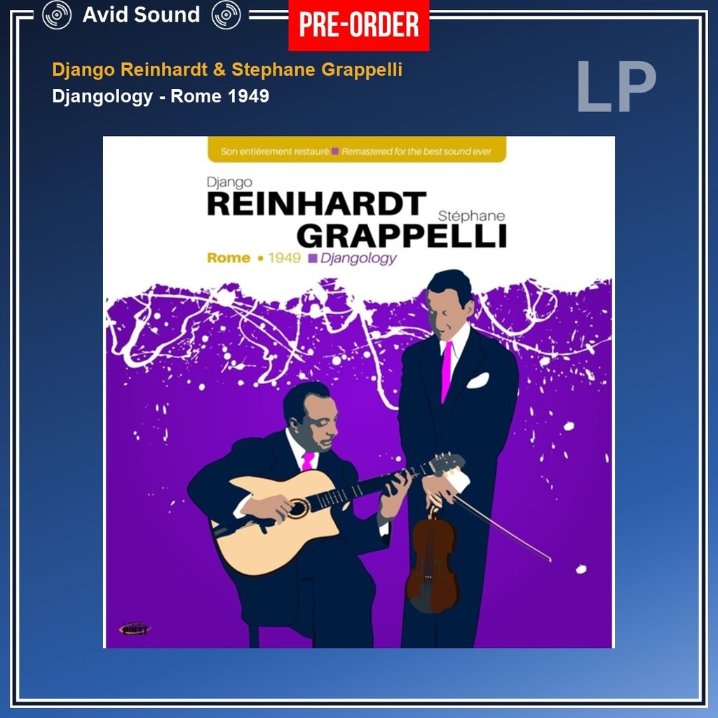 Pre-Order แผ่นเสียง Django Reinhardt & Stephane Grappelli Djangology - Rome 1949 ใหม่ ซีล Django Rei