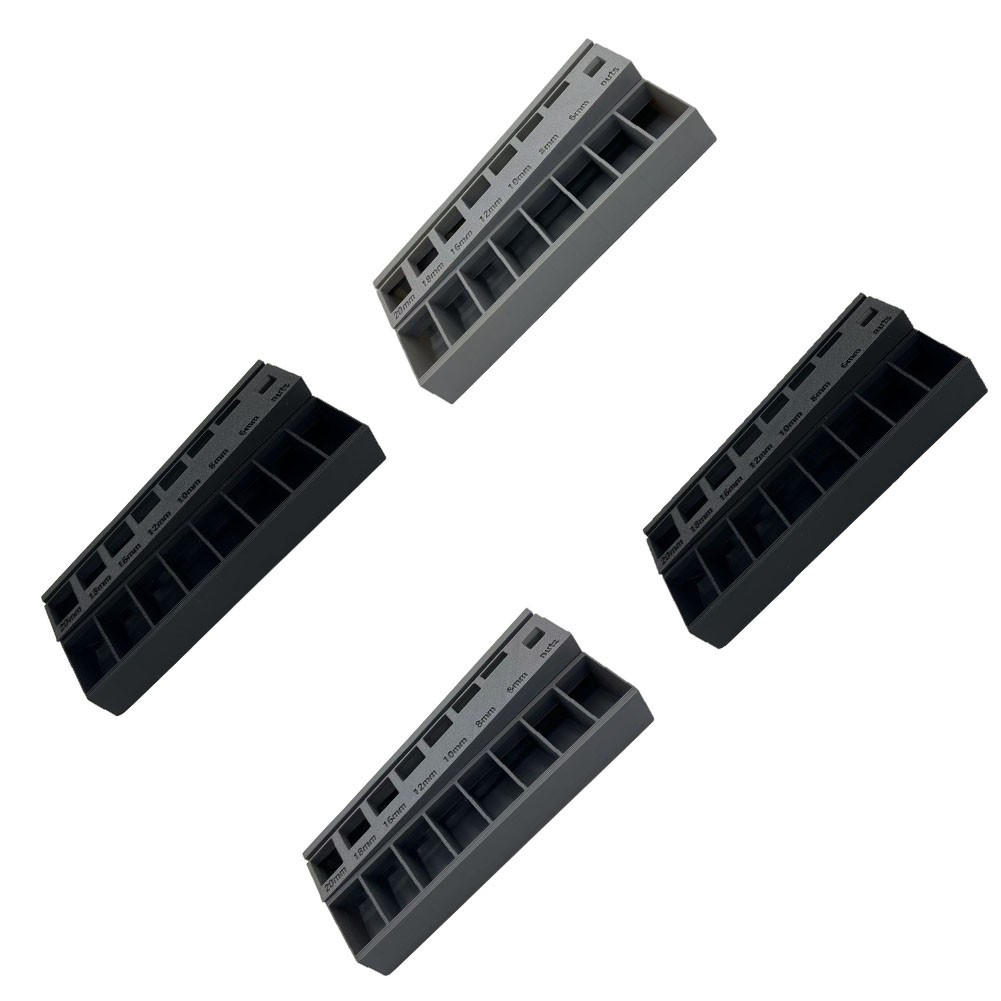 SMTfor M3 Bolt & สกรูความยาว Sorter ถาด, 7-Slot Precision Hardware Organizer