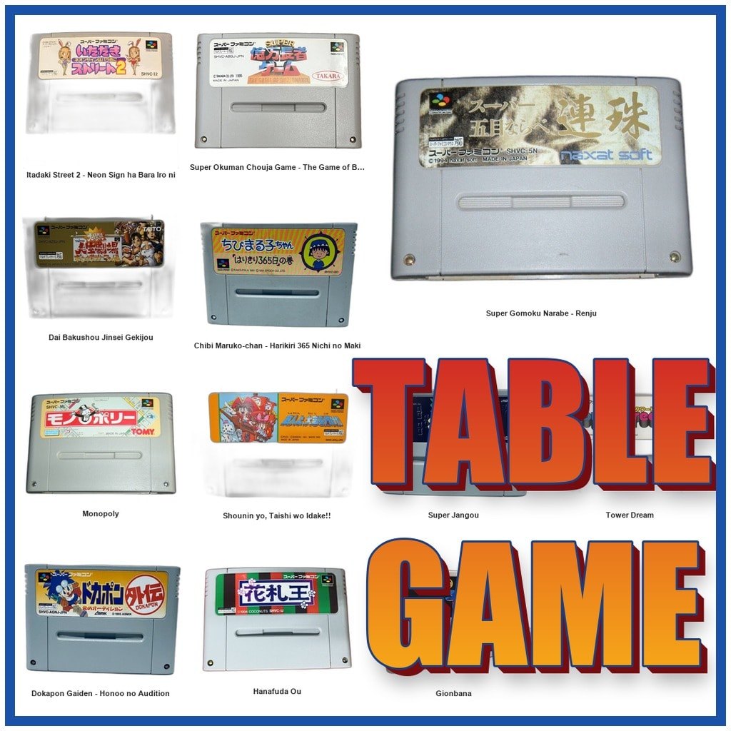 Table Game Board Game Super Gomoku Narabe Renju SFC SNES Super Famicom Used Tested Working
