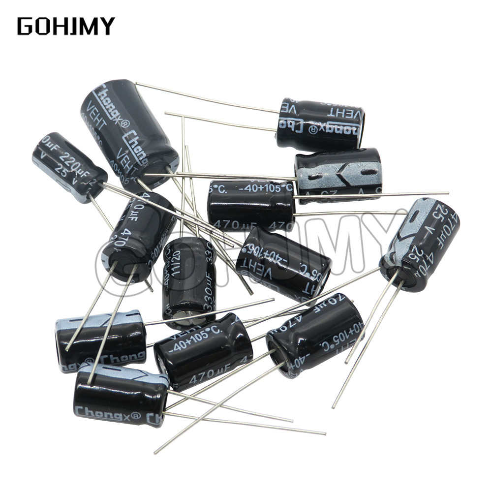 6.3V 16V 25V 35V 50V 63V 200V 250V 400V 450V อลูมิเนียม Electrolytic Capacitor 20% 100UF 470UF 680UF