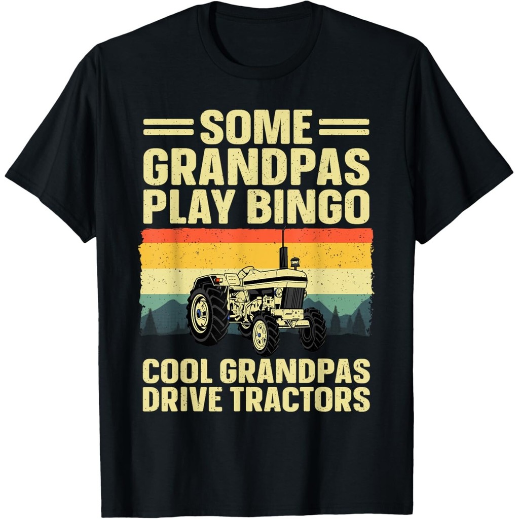 Cool Tractor Art For Grandpa Men Farming Farm Tractor เสื้อยืด Unisex