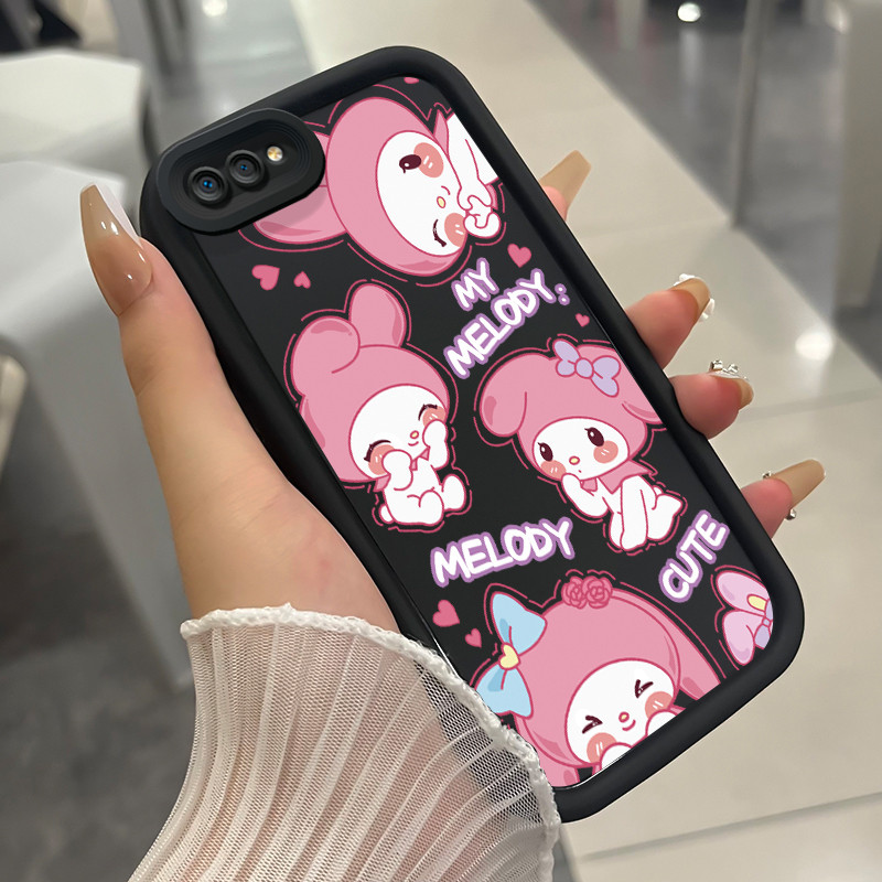 เคสสำหรับ Realme C2 Realme C2s OPPO A1K เคสโทรศัพท์กระต่ายน่ารักสามสีซิลิโคนกันกระแทก