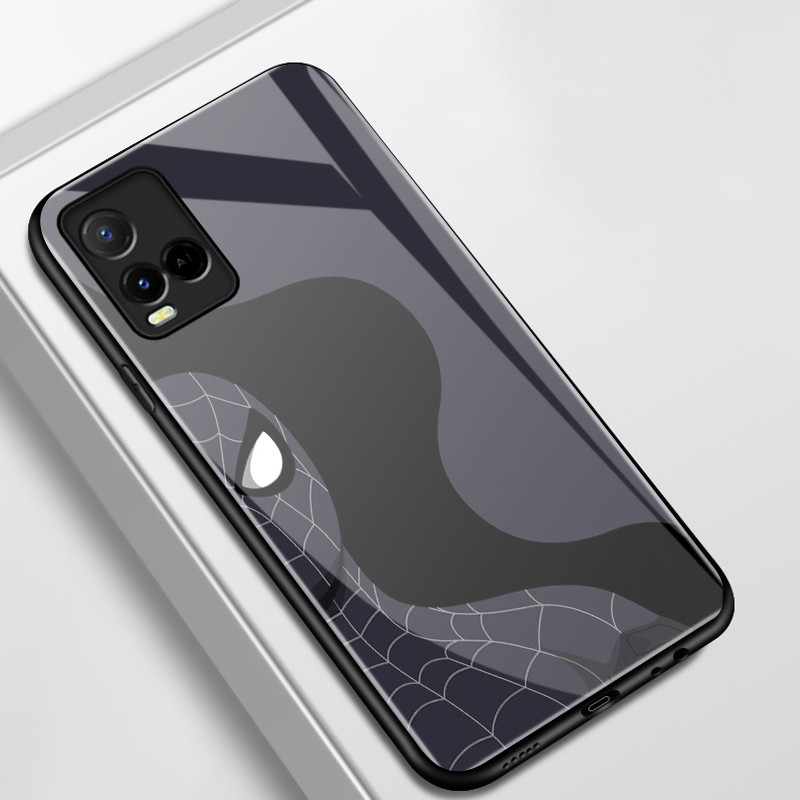 เคสสำหรับ VIVO Y21 Y21s Y21t Y21e Y21a Y21G Y33T Y33s เคสโทรศัพท์วีรบุรุษการ์ตูนเปลือกแก้วกันกระแทก