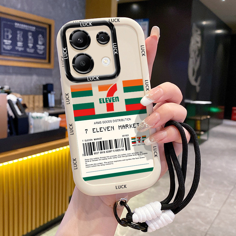 เคสสำหรับ Xiaomi Redmi Note 13 5G POCO X6 Neo 5G เคสโทรศัพท์ซูเปอร์มาร์เก็ตสายคล้องซิลิโคนกันกระแทก