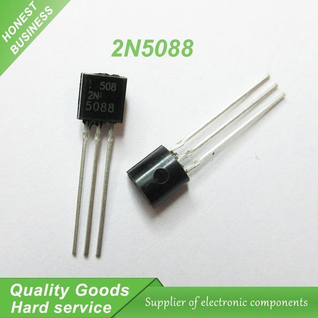 20 ชิ้น 2N5088 5088 TO-92 NPN Gen Pur SS Bipolar ทรานซิสเตอร์ - BJT ใหม่