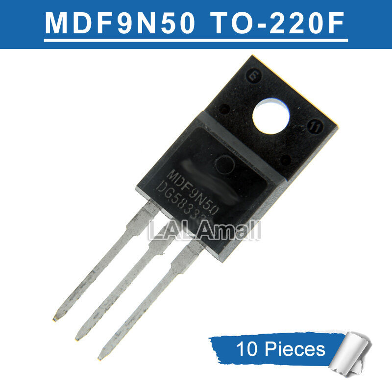 10pcs MDF9N50 TO-220F MDF9N50TH 9A/500V N-channel MOSFET ทรานซิสเตอร์ใหม่เดิม