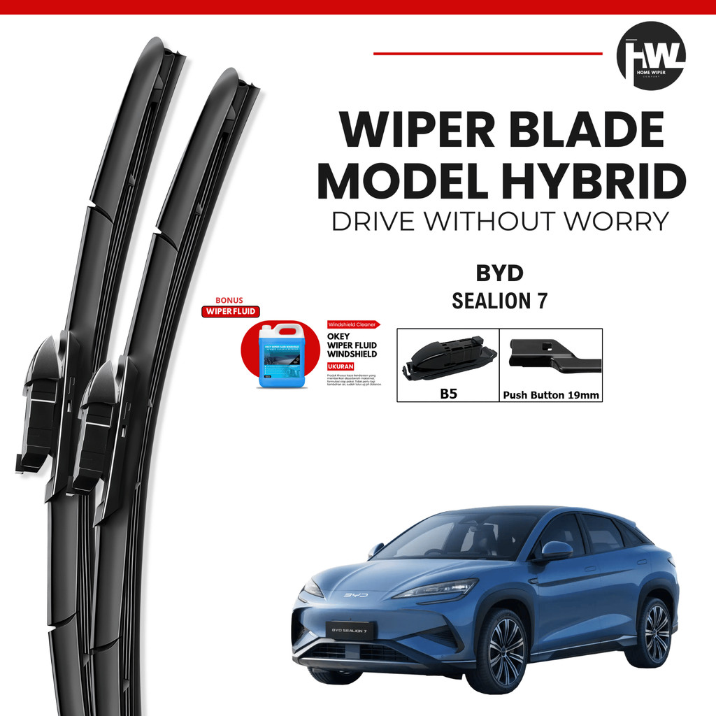 BYD Sealion 7 Hybrid ที่ปัดน้ําฝนกระจกรถยนต์ฟรีของเหลว
