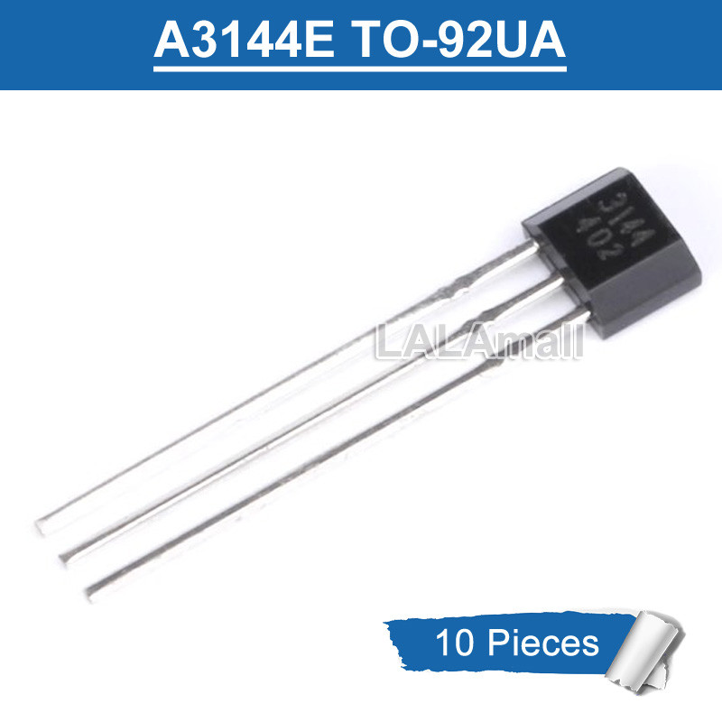10pcs A3144 A3144E 3144 TO-92UA OH3144 Y3144 TO-92 Hall Effect Sensor ใหม่ IC