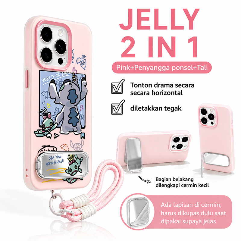 Cute Stitch Jelly 2 In 1 Case Hp Infinix 20 Note 60 Pro Hot 70Smart 8 Plus 9 Hot 60 Pro Plus P55 4G 