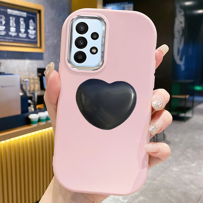 เคส ใช้ได้กับ Samsung A23 4G A23 5G เคสแฟชั่นหัวใจ
