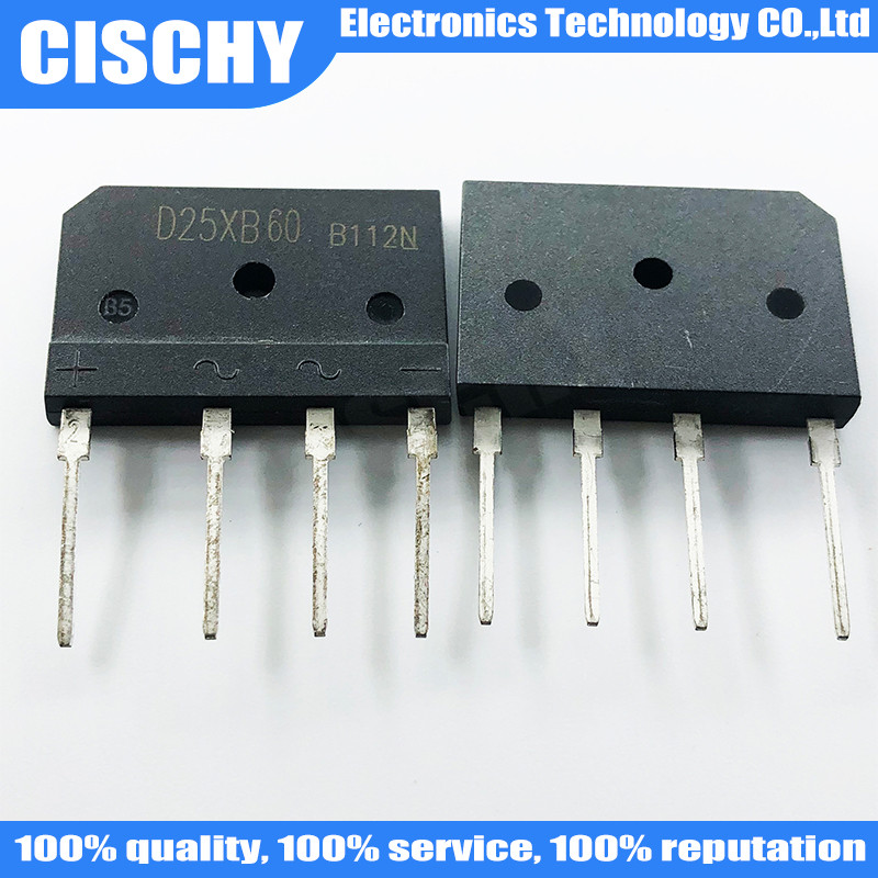 5 ชิ้น/ล็อต D25XB60 D25XB80 D25SB60 D25SB80 ZIP-4 ในสต็อก