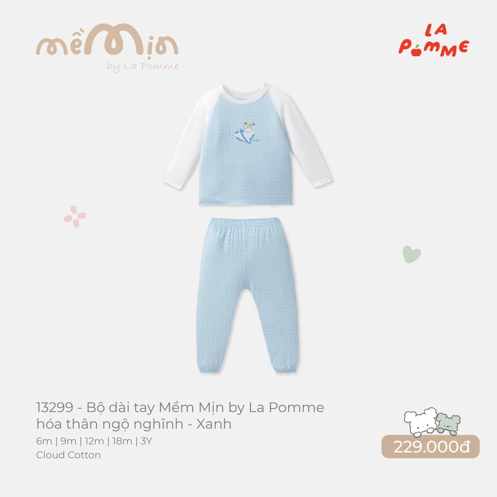 (6M-2Y) La Pomme - เซตแขนยาวเนื้อนุ่ม by La Pomme รับปริญญาตลก - SS26.T8B ZZ