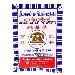 💥 โทรศัพท์ผงวุ้น 50กรัม 🔔 Telephone Agar Agar Powder 50g.