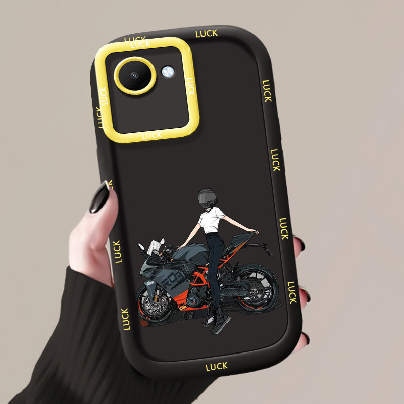 เคสสำหรับ Realme C30 C30s Narzo 50i Prime เคสโทรศัพท์สาวเจ๋งซิลิโคนซอฟต์เชลล์กันกระแทก