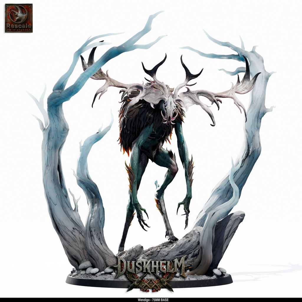 D&D Miniature 32mm - Duskhelm | Wendigo | Resin TRPG บอร์ดเกม [Made to order ส่งภายใน 1-3 วัน]