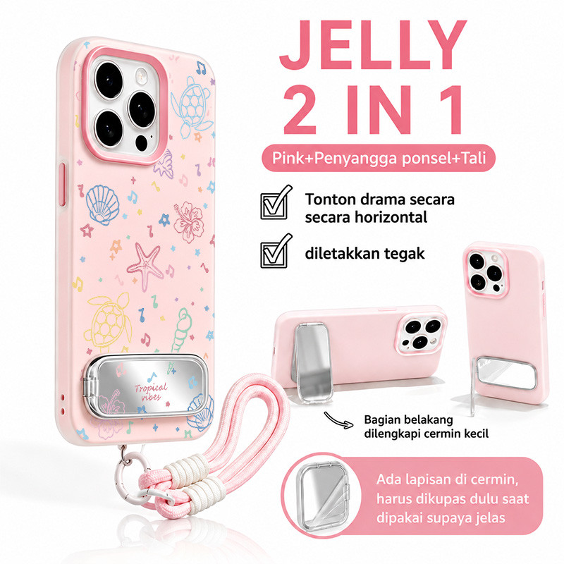 Aesthetic Cute Jelly 2 In 1 Case Hp Infinix 20 Note 60 Pro Hot 70P55 4G Hot 50 4G Hot 50 Pro Plus Sm