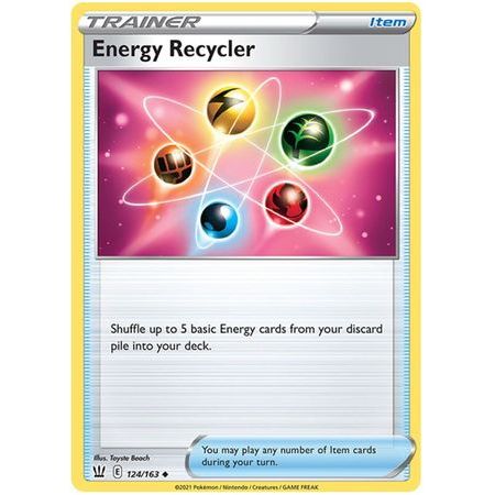 การ์ดโปเกมอน Energy Recycler - 124/163 - Uncommon
