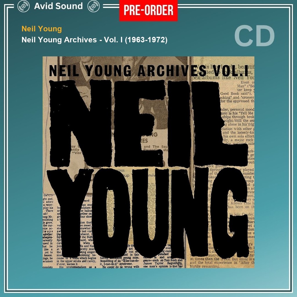 Pre-Order CD แผ่นซีดี Neil Young Neil Young Archives - Vol. I (1963-1972) ใหม่ ซีล Neil Young CD