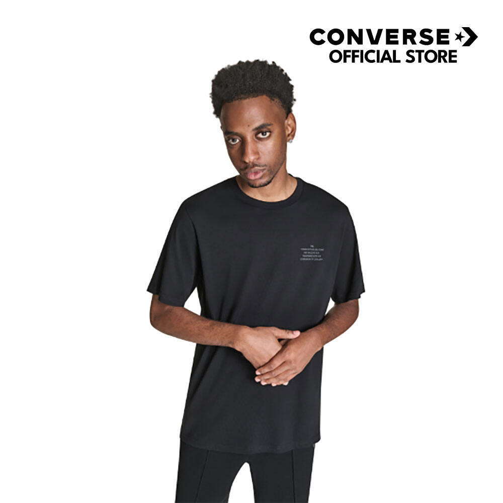CONVERSE เสื้อ CONVERSE PATCH TEE BLACK ผู้ชาย 132T815AM_H5BKXX