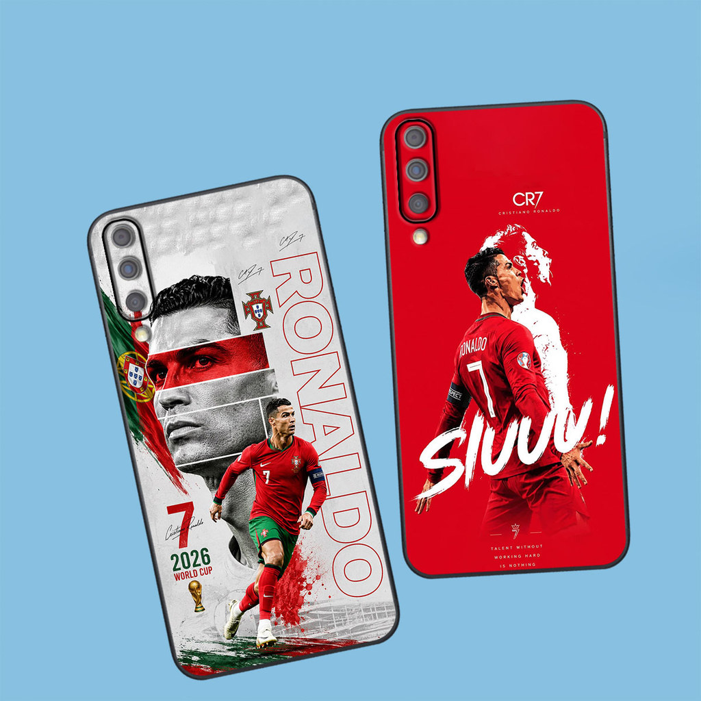 เคส Samsung A7 2018 / A9 2018 สวยมาก พร้อมภาพ Messi Ronaldo