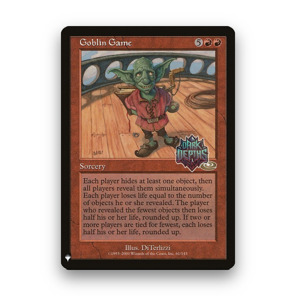 [MTG] Goblin Game (Retro Frame) (#PLS-61) [PLST] [RED] [RARE] | Magic the Gathering