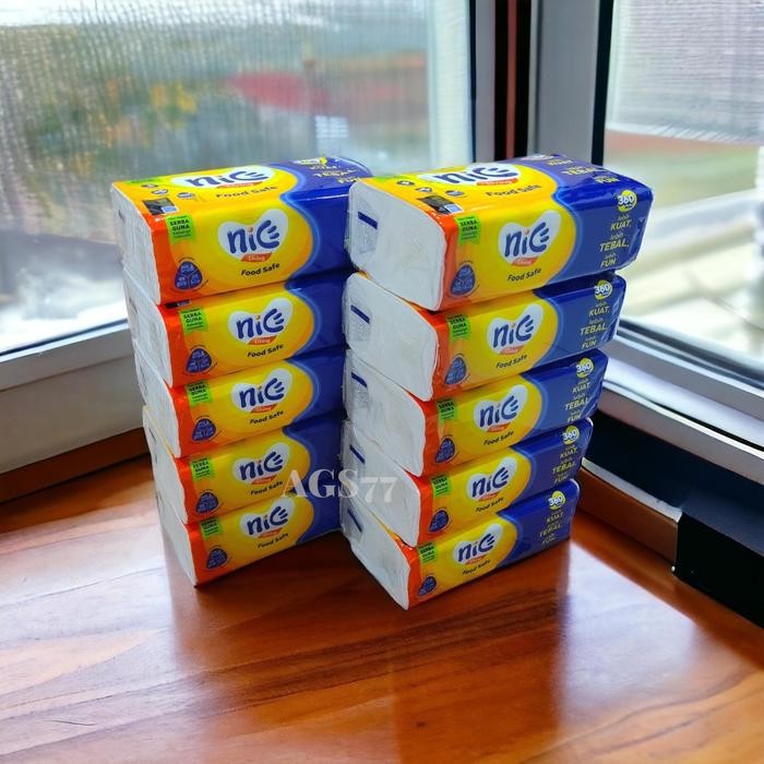 Sw4u ใหม่ Nice Living กระดาษเช็ดหน้า 2 ชั้น 360 แผ่น 10 แพ็คกระดาษทิชชู่