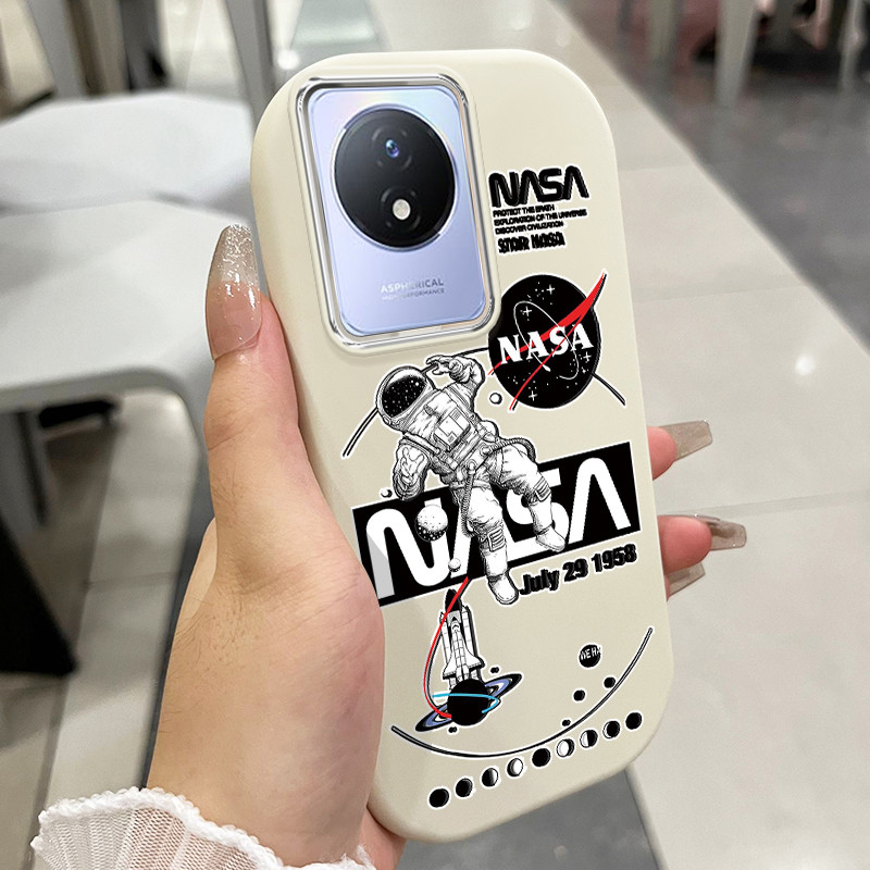 เคสสำหรับ VIVO Y02 Y02A Y02T Y02s Y11 2023 เคสโทรศัพท์มนุษย์อวกาศกันกระแทกกลมและอ้วน