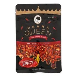 💥 ดราม่าควีนพริกคั่วกรอบสูตรดั้งเดิม 25กรัม 🔔 Drama Queen Thai Crispy Chilli Original Flavour 25g.