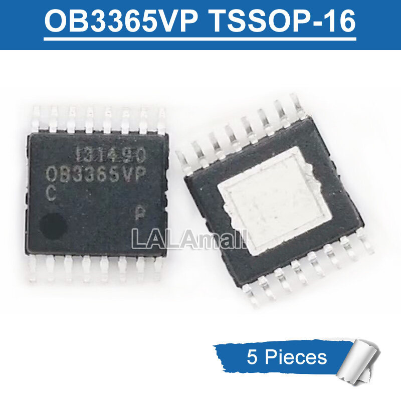 5pcs OB3365VP TSSOP-16 OB 3365 VP 0B3365VP OB3365VPC TSSOP16 SMD Power Management ชิปใหม่ IC