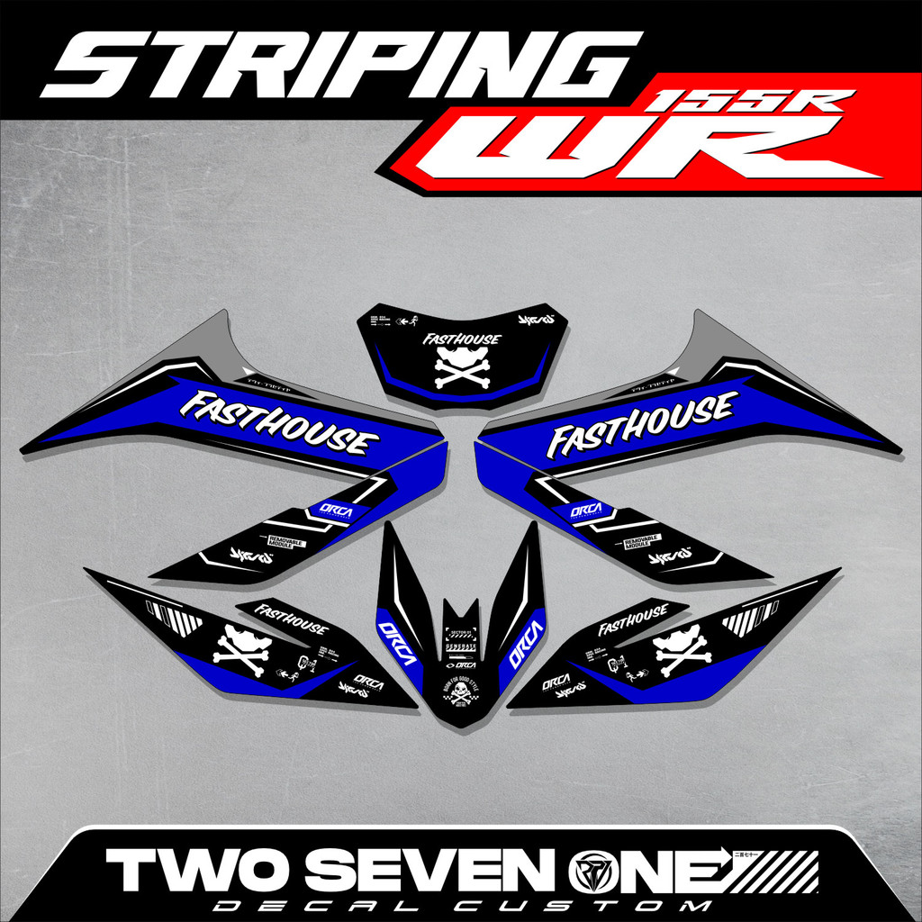 Yamaha WR 155 Striping - รายชื่อสติ๊กเกอร์ WR 155 - 08