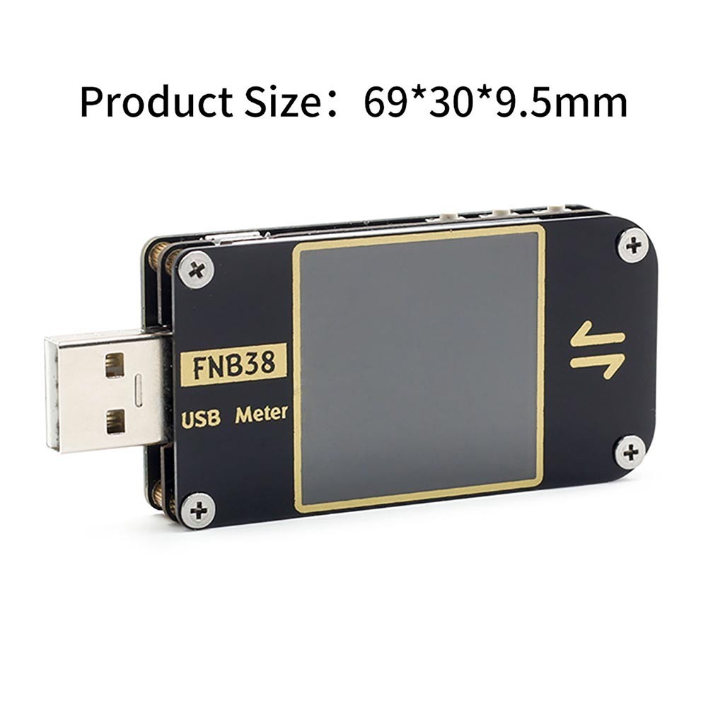 *COSYH* FNB38 เครื่องทดสอบ USB เครื่องวัดกระแสไฟฟ้าและแรงดันไฟฟ้า QC4+PD3.0 2.0 โปรโตคอลชาร์จเร็ว
