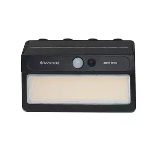 RACER ไฟผนังภายนอก SOLAR ENDURA 40 วัตต์ WARM WHITE สีดำ (1 แถม 1) จัดส่งโดย HomePro