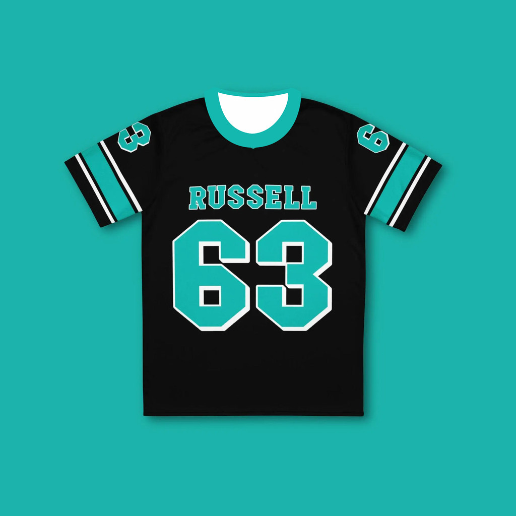 เสื้อแข่ง Formula 1 George Russell Mercedes เสื้อไมโครไฟเบอร์