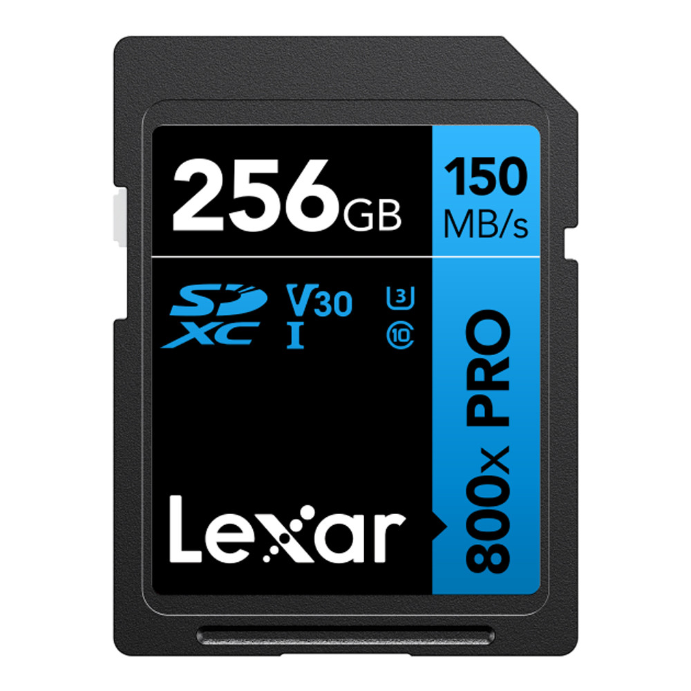 256 GB SD CARD (เอสดีการ์ด) LEXAR HIGH-PERFORMANCE 800X PRO (LSD0800P256G) "