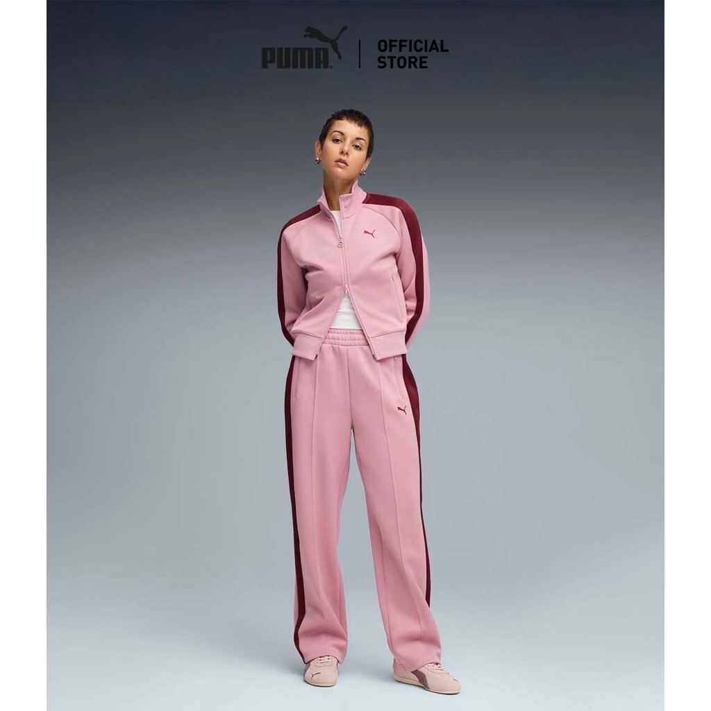 PUMA Prime/Select กางเกงขายาวทรงตรง T7 ALWAYS ON สำหรับผู้หญิง สีชมพู - 62979765