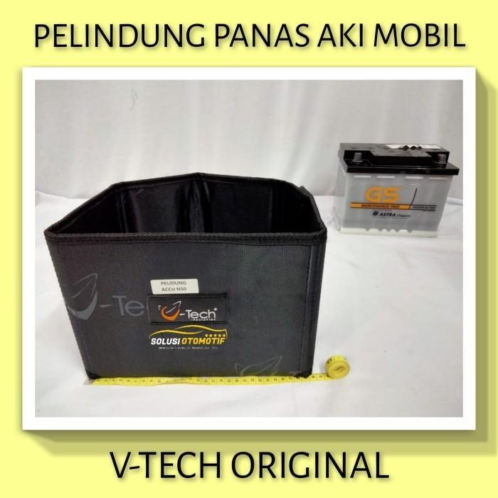 แบตเตอรี่รถยนต์ Heat Shield 55D23L 75D23L ป้องกันการแช่แบตเตอรี่ (ตัวแปรสีดํา) Vtech Original
