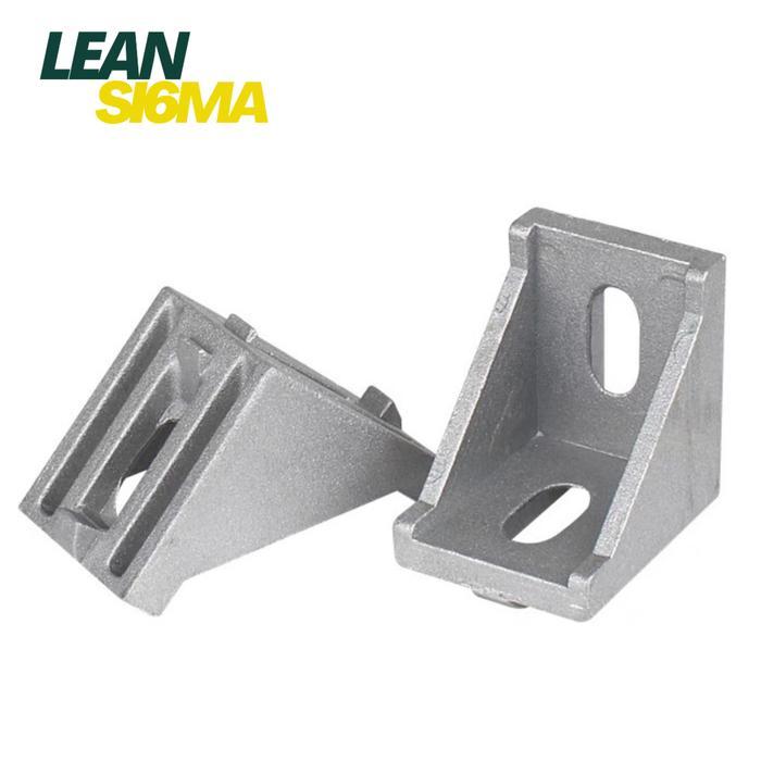 SIKU (ORIGINAL) ALUMINIUM BRACKET CORNER 4040 / GUSSET CORNER PROFILE 4040 - DRAGLOBAL
